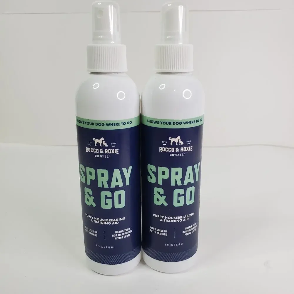 Rocco & Roxie Supply Co. Spray &Go Puppy Housebreaking & Training Aid - 8oz (2)